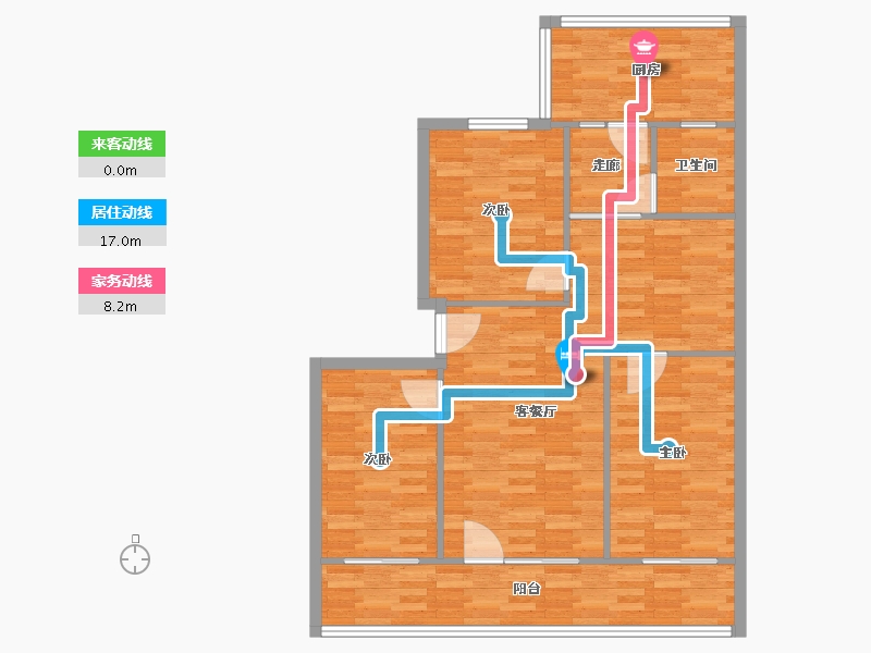 河北省-石家庄市-税务局宿舍-102.40-户型库-动静线