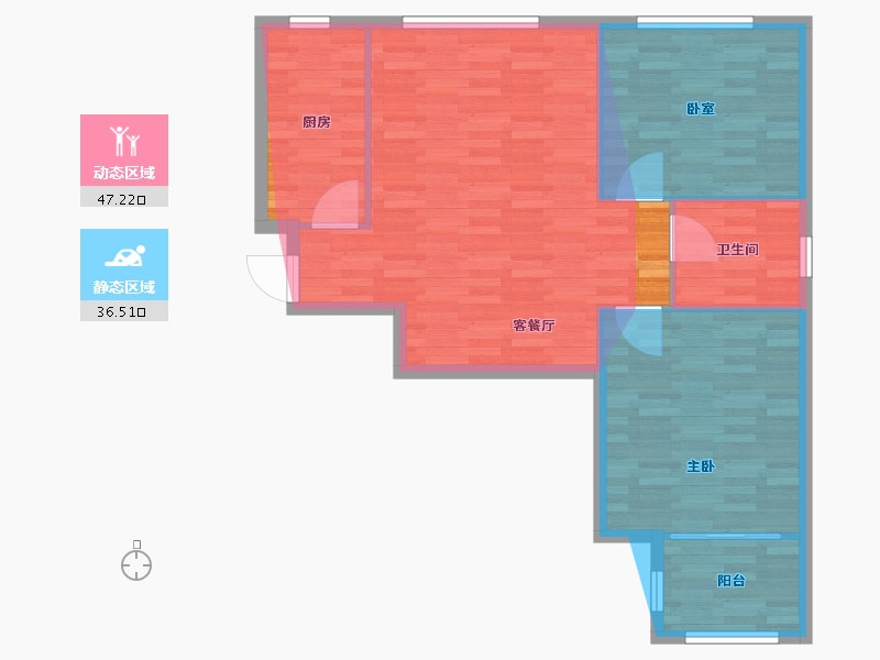 陕西省-西安市-贞观首府-77.60-户型库-动静分区