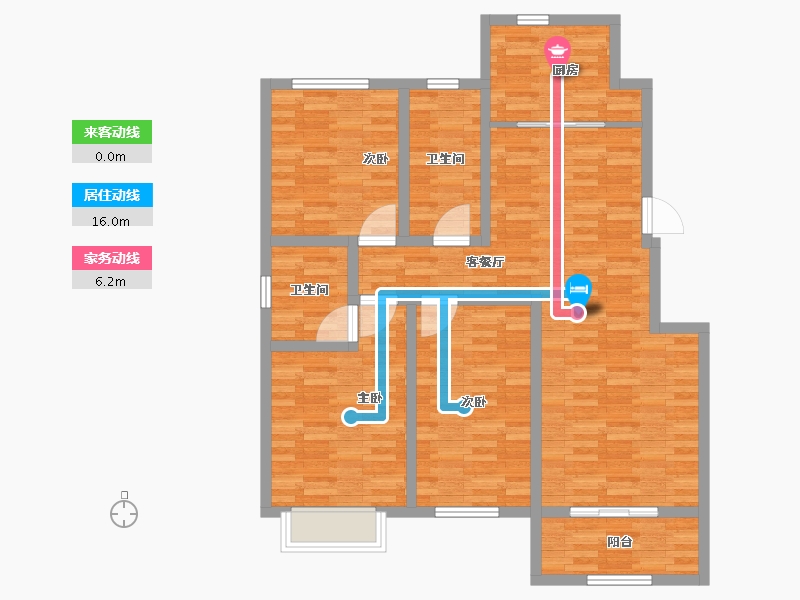 河南省-济源市-锦河家园-102.40-户型库-动静线