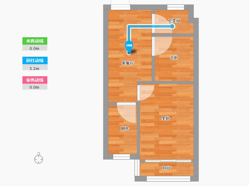 山西省-大同市-红星嘉园-50.17-户型库-动静线