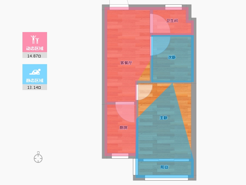 山西省-大同市-红星嘉园-50.17-户型库-动静分区