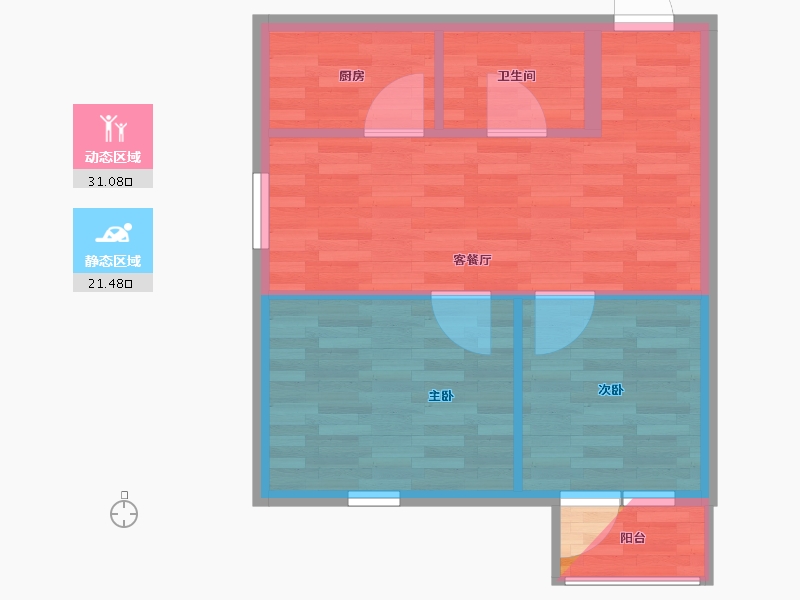 北京-北京市-燕保丁各庄家园-47.84-户型库-动静分区