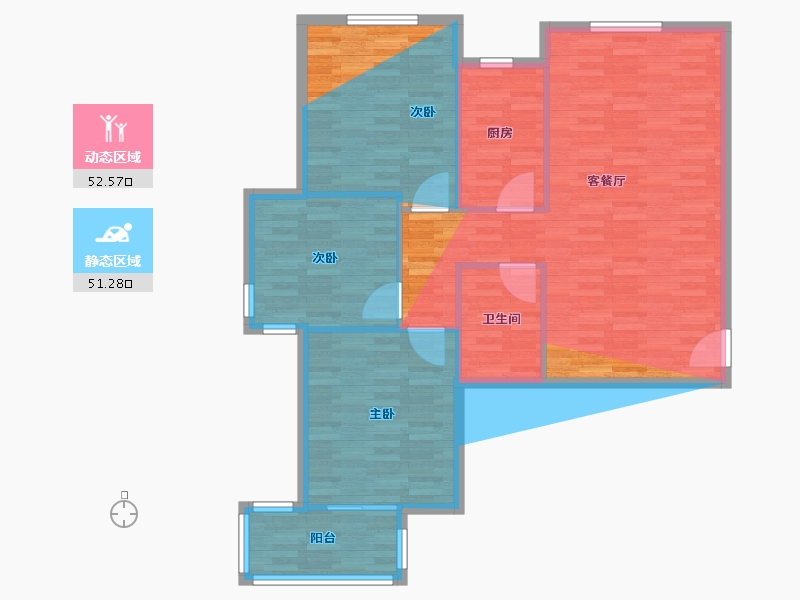 河北省-石家庄市-新五一广场C区-98.96-户型库-动静分区