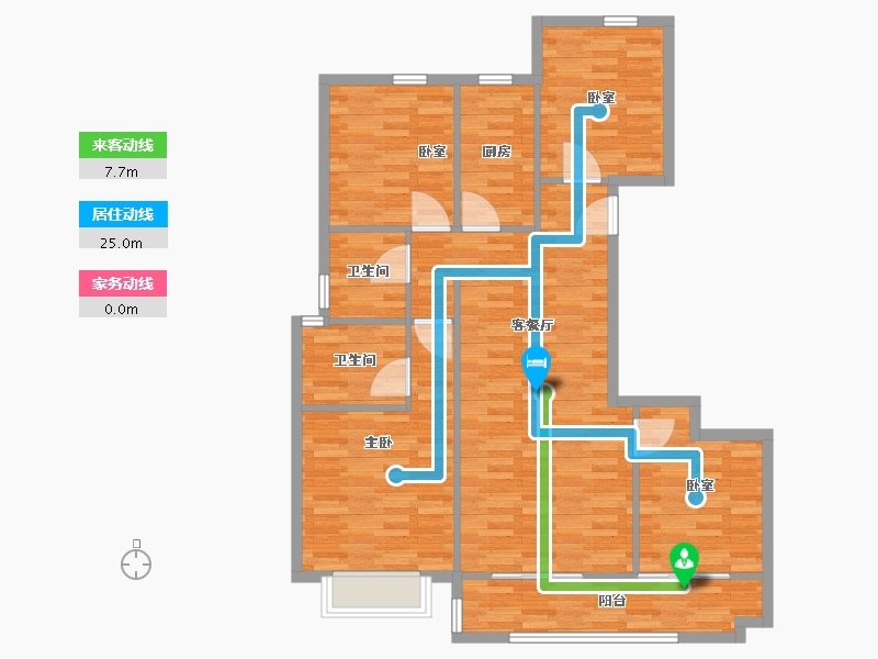 浙江省-温州市-南丽湾-102.80-户型库-动静线