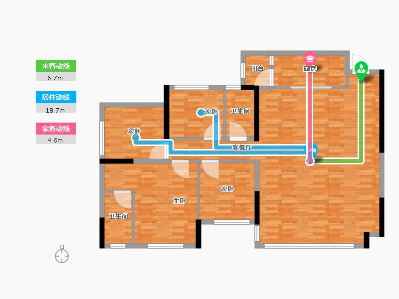 四川省-乐山市-邦泰江山和鸣北区-118.00-户型库-动静线