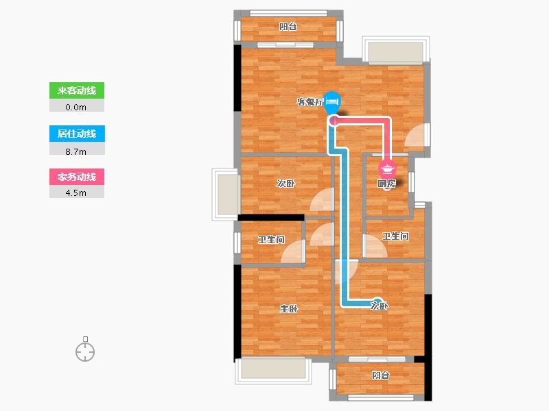 福建省-福州市-香开云顶2-82.98-户型库-动静线