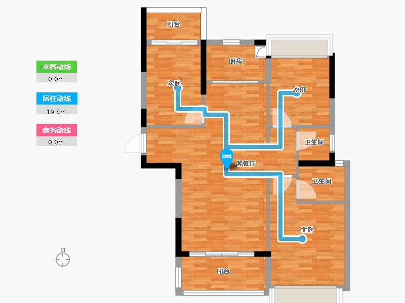 广东省-揭阳市-四季家园-92.19-户型库-动静线