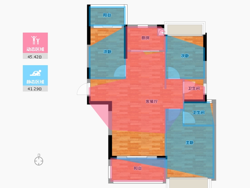 广东省-揭阳市-四季家园-92.19-户型库-动静分区