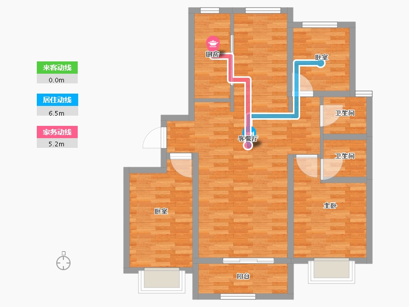 河北省-沧州市-颐和国玺府-117.00-户型库-动静线