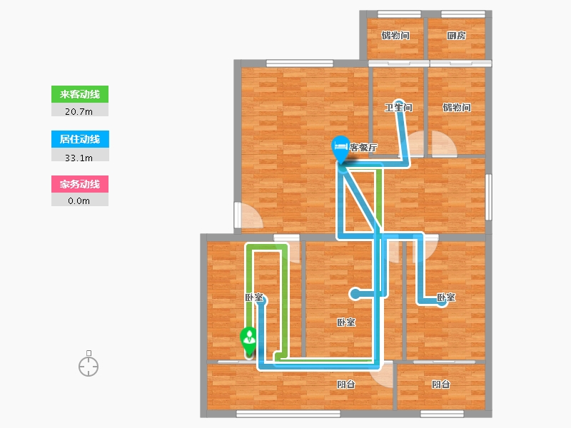 河南省-郑州市-沁河花苑-109.00-户型库-动静线