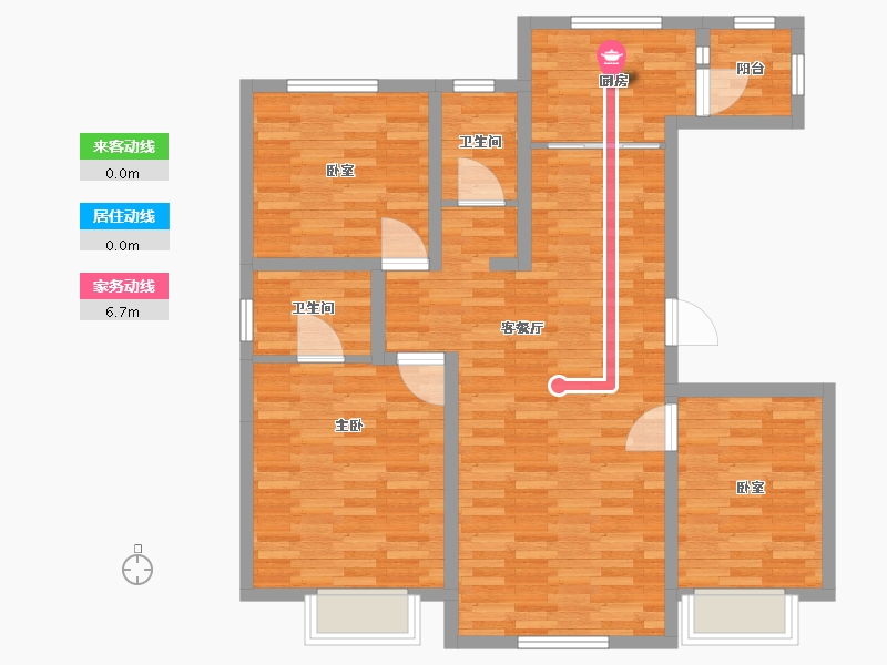 新疆维吾尔自治区-阿克苏地区-丝路名城-103.00-户型库-动静线