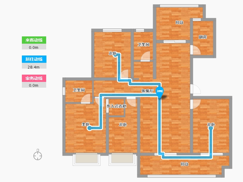 山东省-枣庄市-华晨观澜府-133.00-户型库-动静线