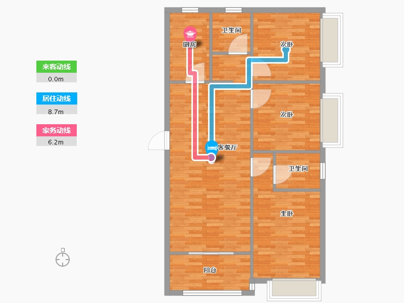 河南省-信阳市-翰林华府-94.00-户型库-动静线