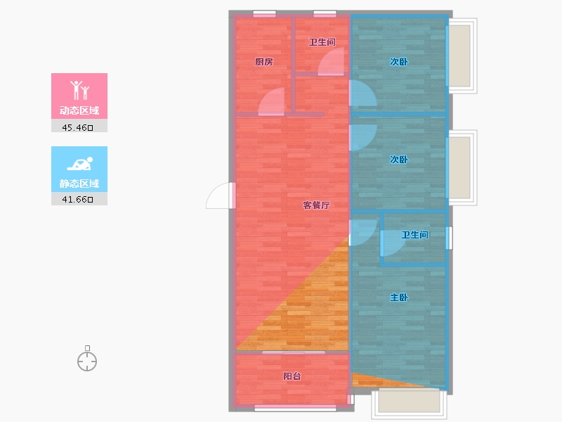 河南省-信阳市-翰林华府-94.00-户型库-动静分区