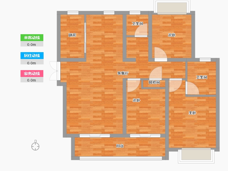 河南省-鹤壁市-升龙广场-97.76-户型库-动静线