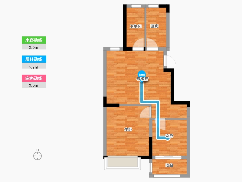 江苏省-南京市-明秀临江苑-56.00-户型库-动静线