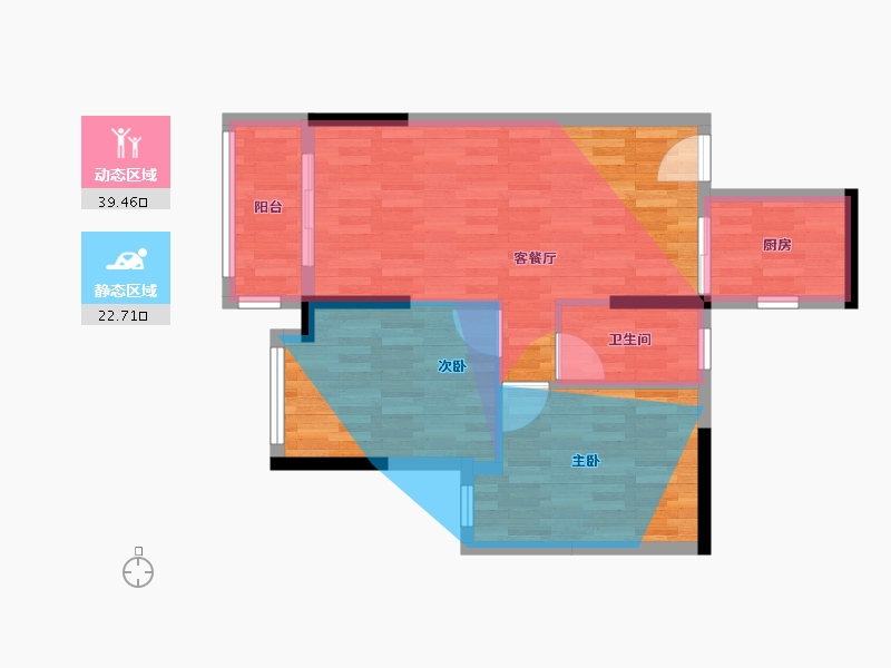 广西壮族自治区-来宾市-海景御水湾-66.40-户型库-动静分区