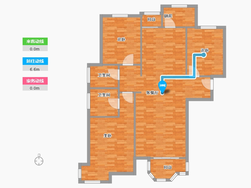 河北省-石家庄市-欧景园-107.20-户型库-动静线