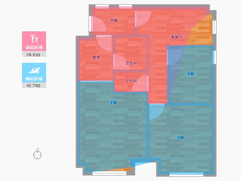 浙江省-宁波市-沧海商业广场-69.10-户型库-动静分区