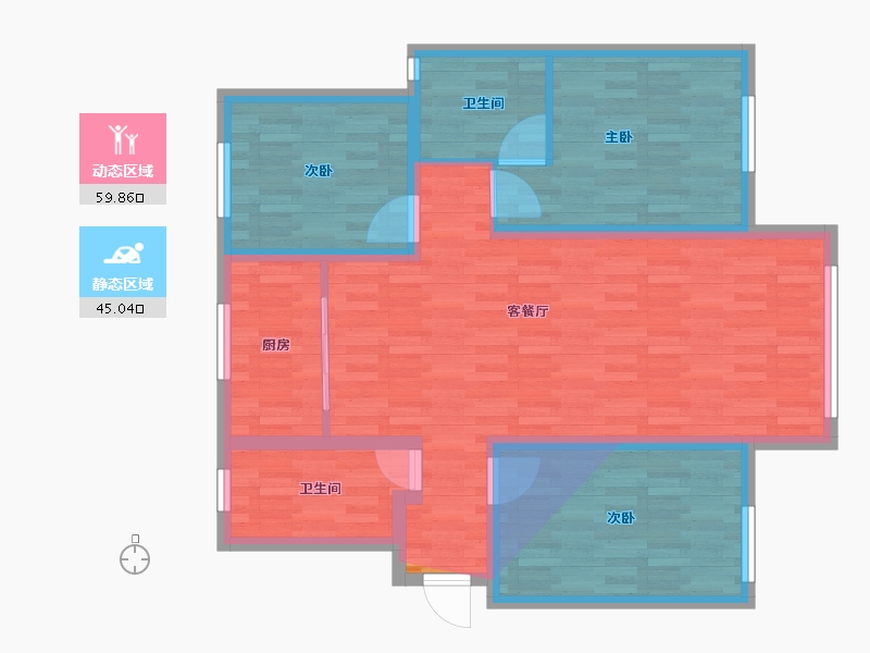 河北省-保定市-明月新城西区-104.00-户型库-动静分区