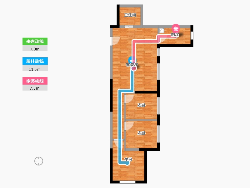 河南省-郑州市-融创中原大观-88.00-户型库-动静线