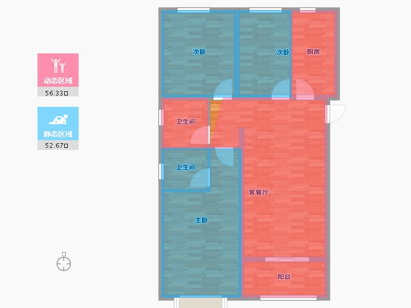 河北省-保定市-福源盛景-99.20-户型库-动静分区