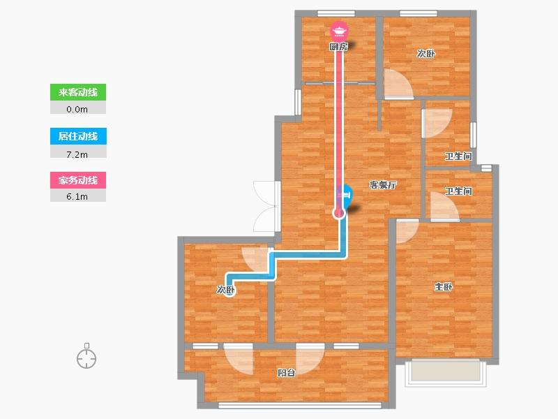 山东省-青岛市-星火阳光学苑二期-116.00-户型库-动静线