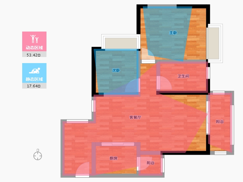 四川省-成都市-西江河畔-80.20-户型库-动静分区