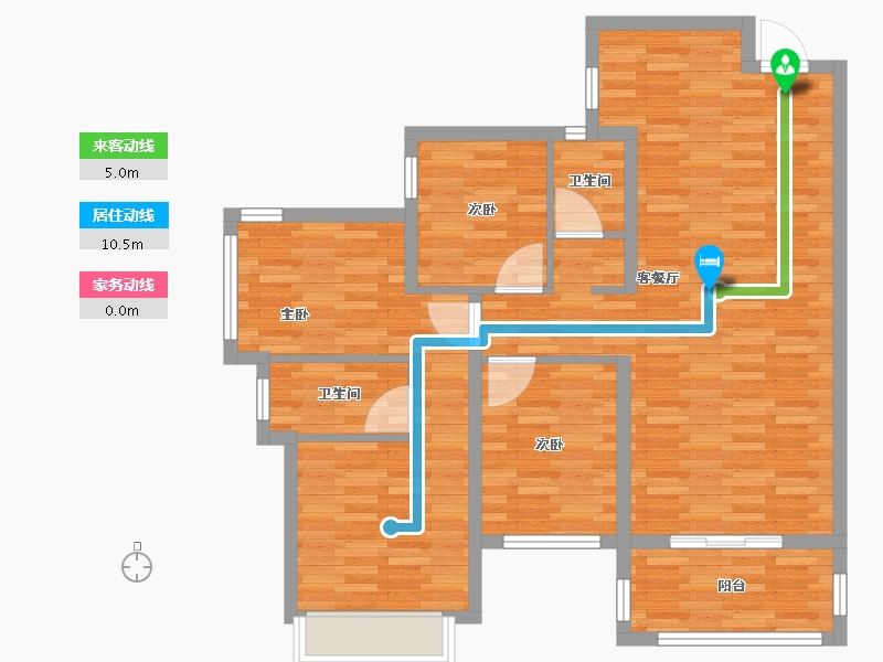 广西壮族自治区-南宁市-中南紫云集-125.01-户型库-动静线