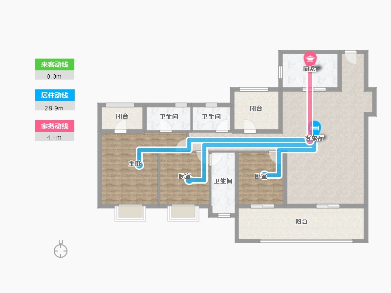 广东省-肇庆市-城投星悦四季-128.71-户型库-动静线