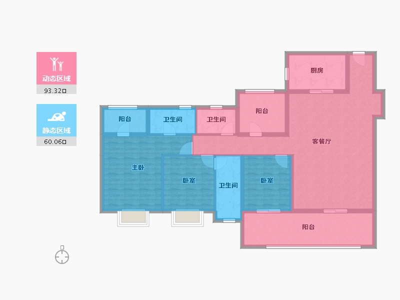 广东省-肇庆市-城投星悦四季-128.71-户型库-动静分区