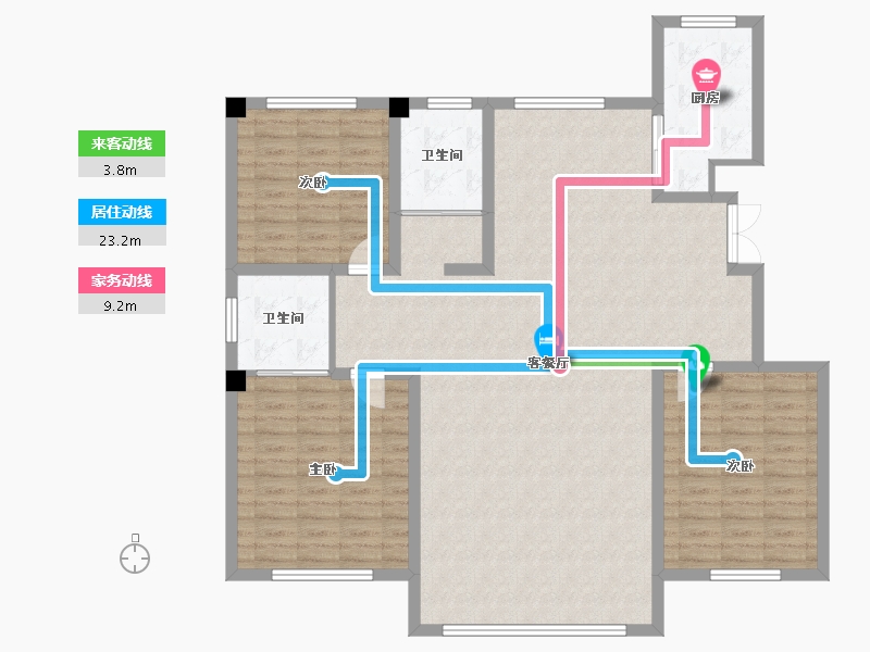 新疆维吾尔自治区-阿勒泰地区-晋福苑-130.00-户型库-动静线