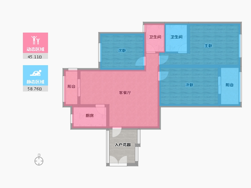 江苏省-常州市-翰林院-99.33-户型库-动静分区