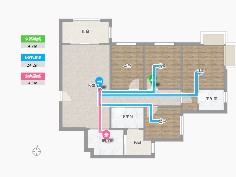 四川省-成都市-保利春天花语-89.36-户型库-动静线