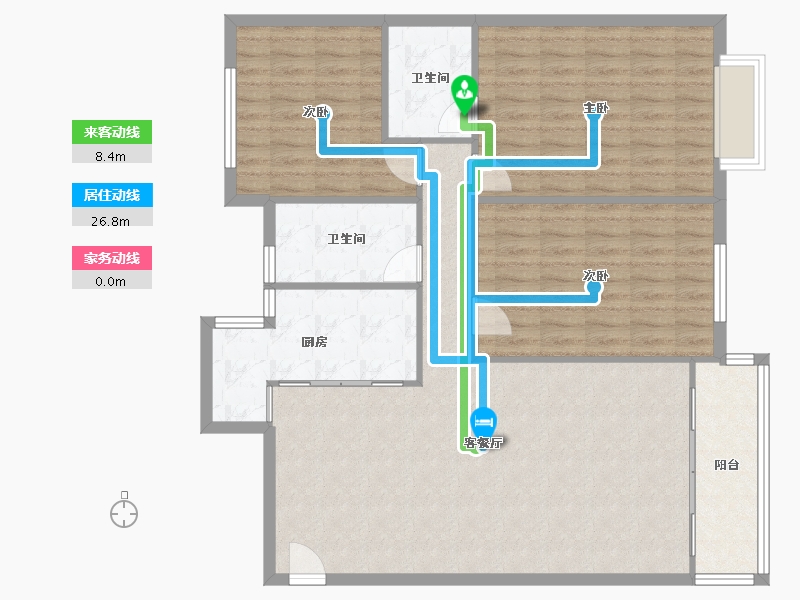 贵州省-贵阳市-金海苑-100.00-户型库-动静线