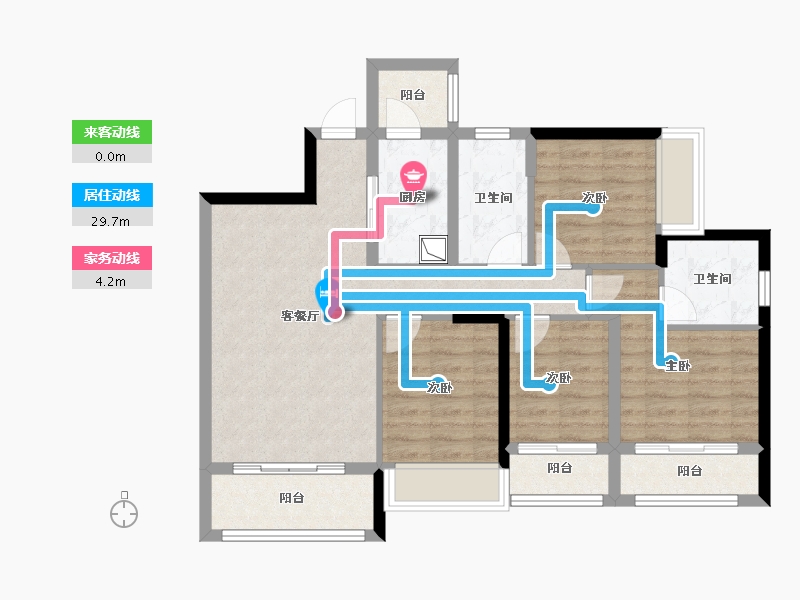 广东省-深圳市-富基云珑府-98.40-户型库-动静线