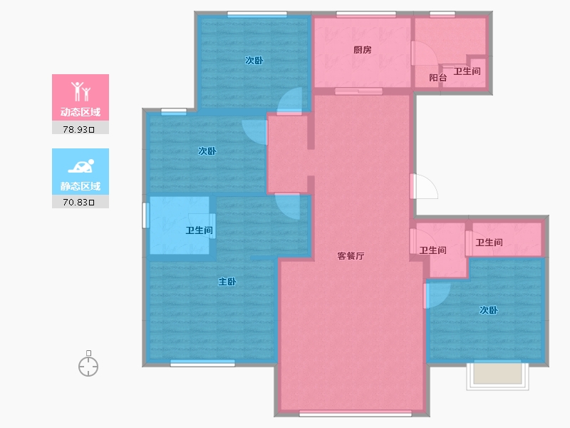 山西省-长治市-长丰苑-135.00-户型库-动静分区