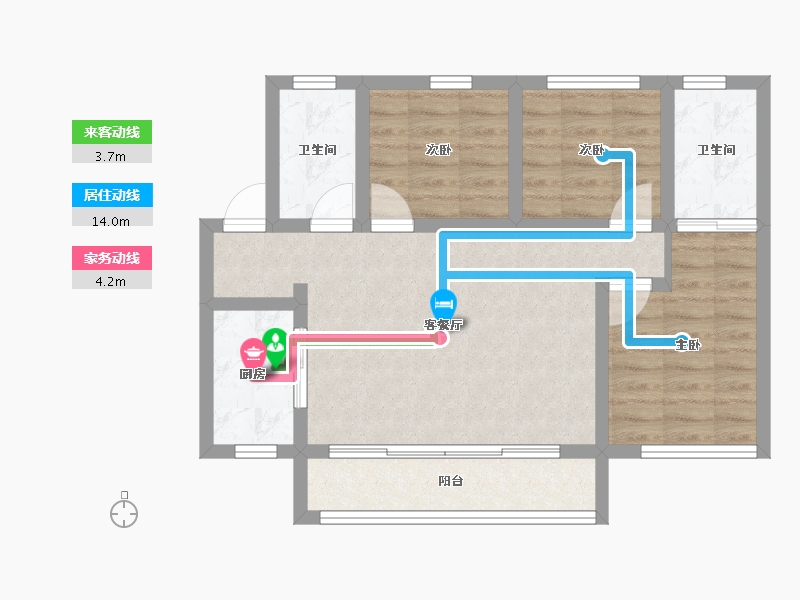 河北省-保定市-澜山世家-95.33-户型库-动静线