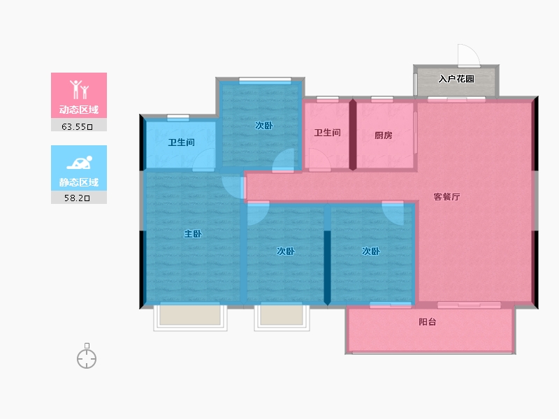 江西省-景德镇市-曲悦风荷-113.00-户型库-动静分区