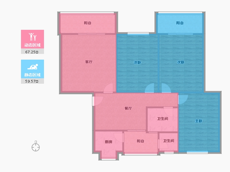 四川省-成都市-青龙正街102号-115.70-户型库-动静分区