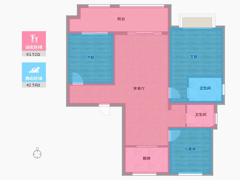 陕西省-西安市-铂悦府-99.00-户型库-动静分区