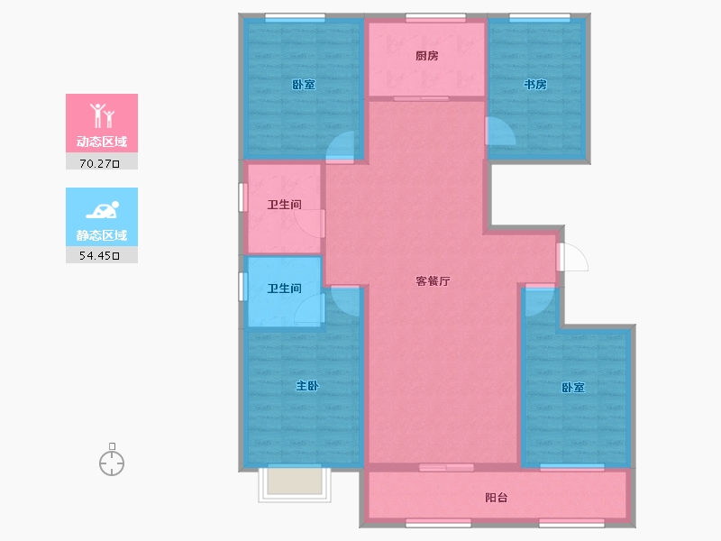 山东省-潍坊市-潍坊滨海金都家园-124.00-户型库-动静分区