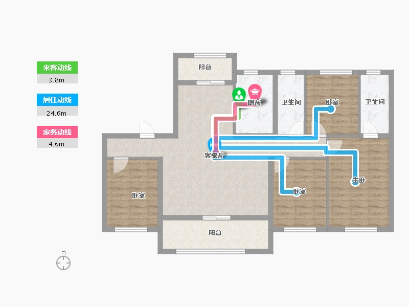 广东省-云浮市-新拓展花园-112.00-户型库-动静线