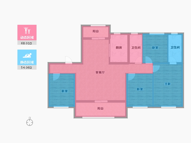 广东省-云浮市-新拓展花园-112.00-户型库-动静分区