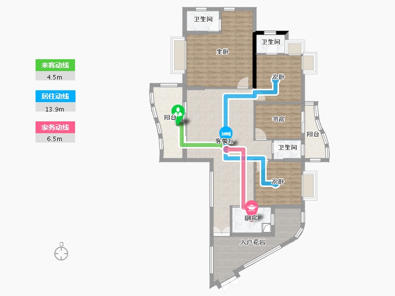 广东省-清远市-御水龙庭-120.00-户型库-动静线