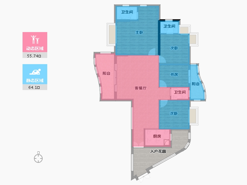 广东省-清远市-御水龙庭-120.00-户型库-动静分区