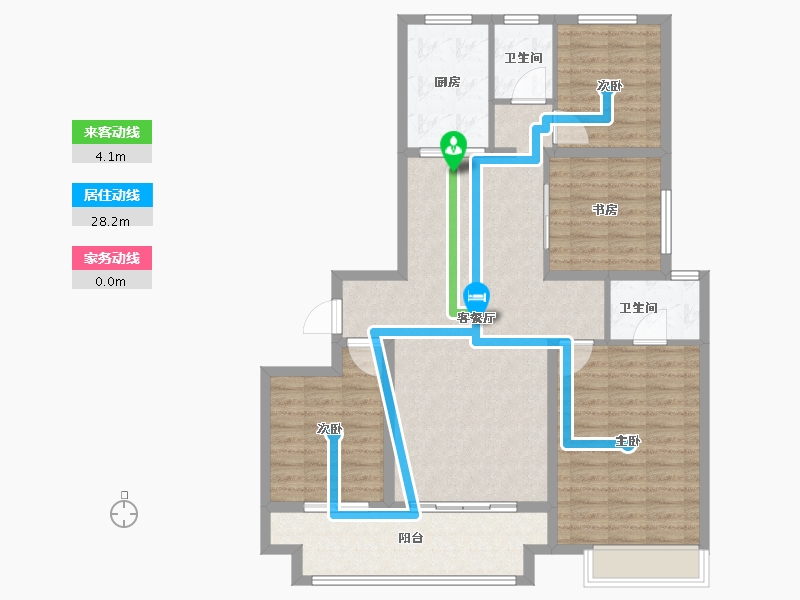 河北省-沧州市-芳园-112.00-户型库-动静线