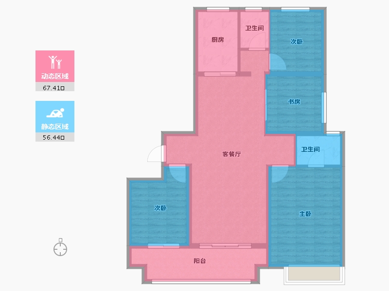 河北省-沧州市-芳园-112.00-户型库-动静分区