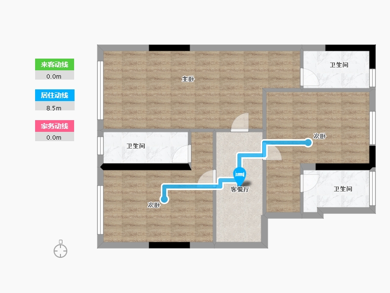 福建省-福州市-融侨望云-71.20-户型库-动静线