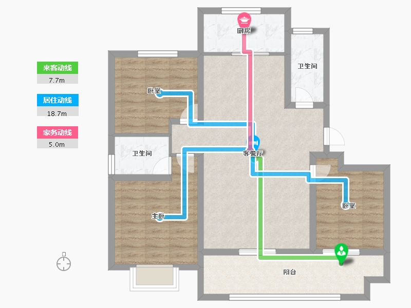 河南省-濮阳市-学府玖号院二期-100.00-户型库-动静线